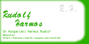 rudolf harmos business card